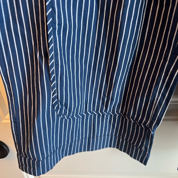 Lyrebird Anthropologie Blue Striped Cotton Boxer Pants Size S - Picture 6 of 7